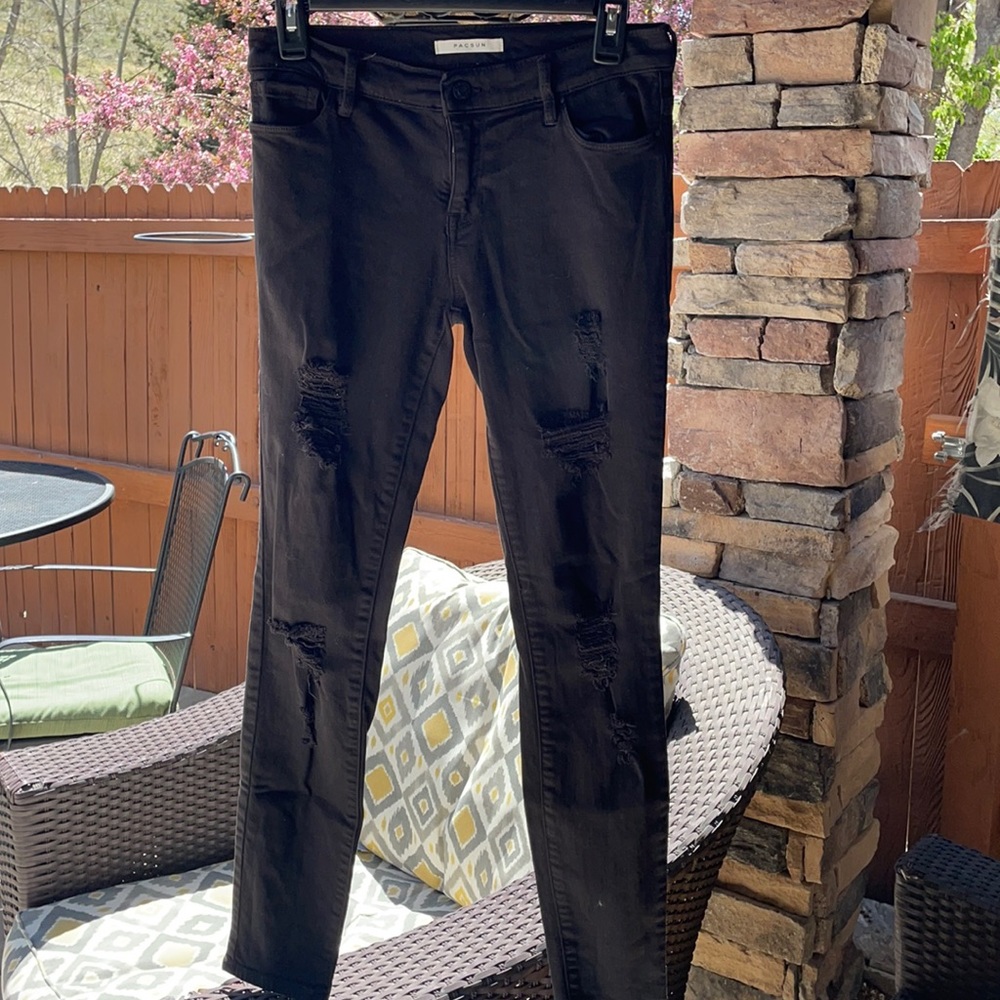 PacSun Black Ripped Jeans